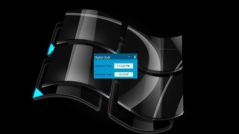 Digital Watch Using Java Swing Demo || Deep Guider