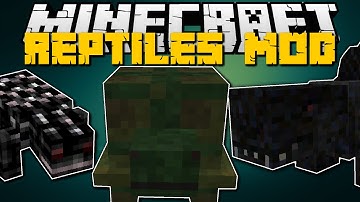 Minecraft REPTILE MOD!! (Turtles, Crocodiles, Lizards & More) Mod Showcase