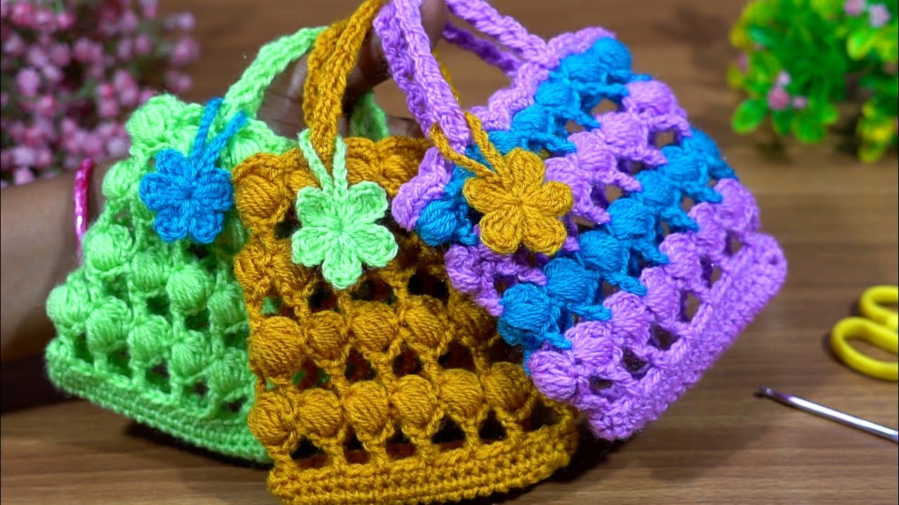 Easy Diy メ Crochet Bag | small purse for beginners | Stylish