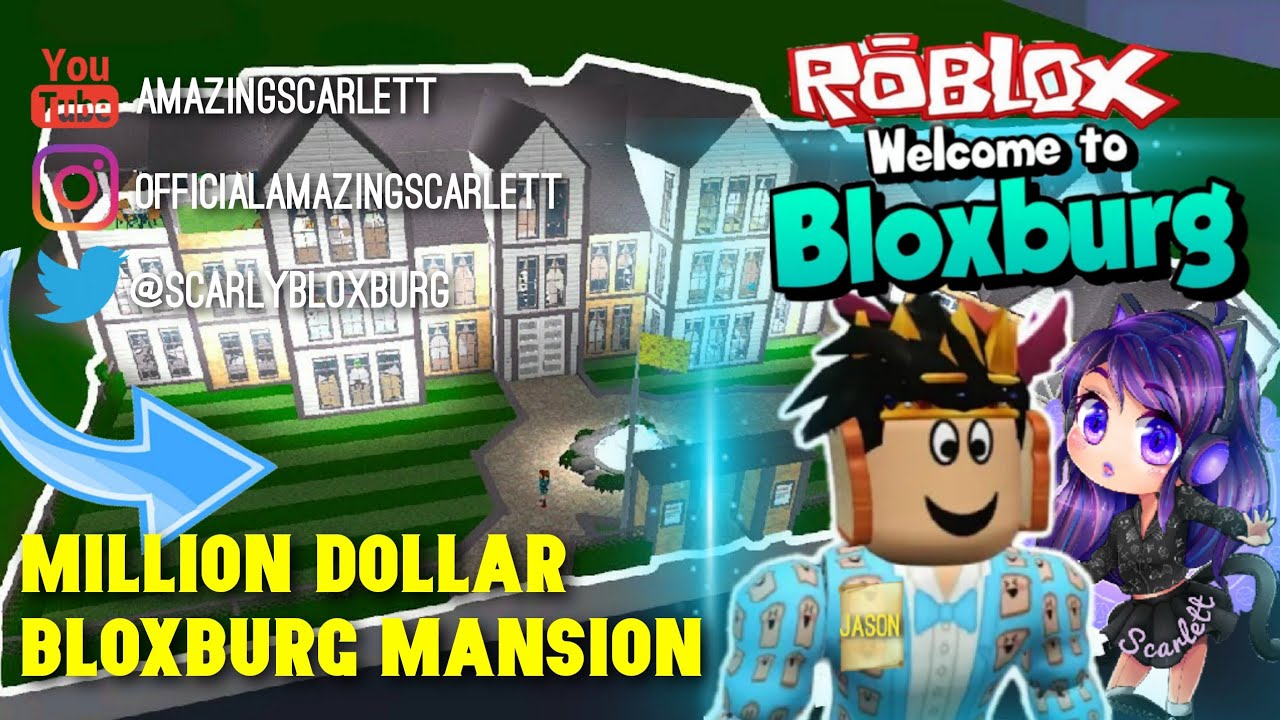 Touring Million Dollar Bloxburg Mansion Roleplay Roblox - roblox gameplay welcome to bloxburg my million dollar house