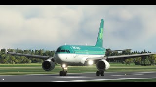 Final landing into Iverness --- Short Runway! --- FENIX A320 v2 --- MSFS