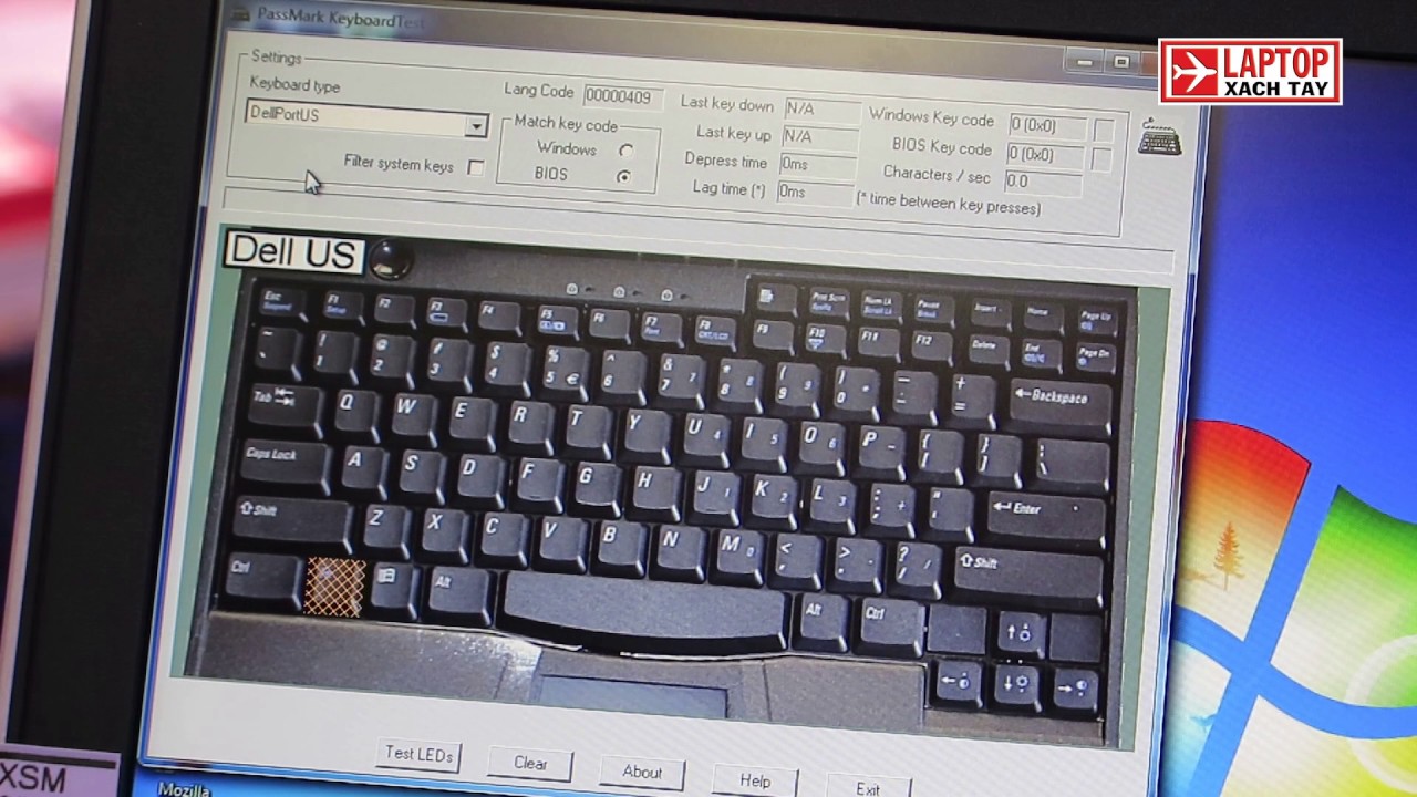 Dell latitude E6420- kiểm tra bàn phím