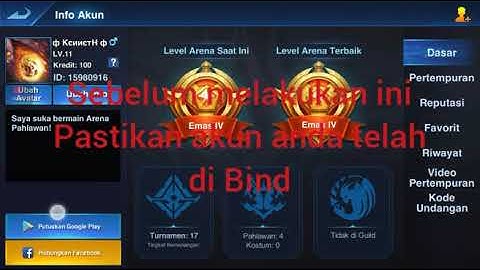 Cara Buat Akun Baru HEROES ARENA tanpa aplikasi lain