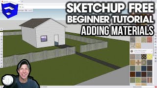 GETTING STARTED with SketchUp Free - Lesson 4 - Working with Materials in the Online Version