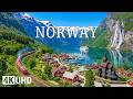 Peaceful Norway 4K 🇳🇴 | Relaxing Music with Majestic Fjords and Nordic Landscapes