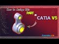 Efficient Part Creation in CATIA V5: Exercise 19 - Sketch, Pad, Shaft, &amp; Boolean