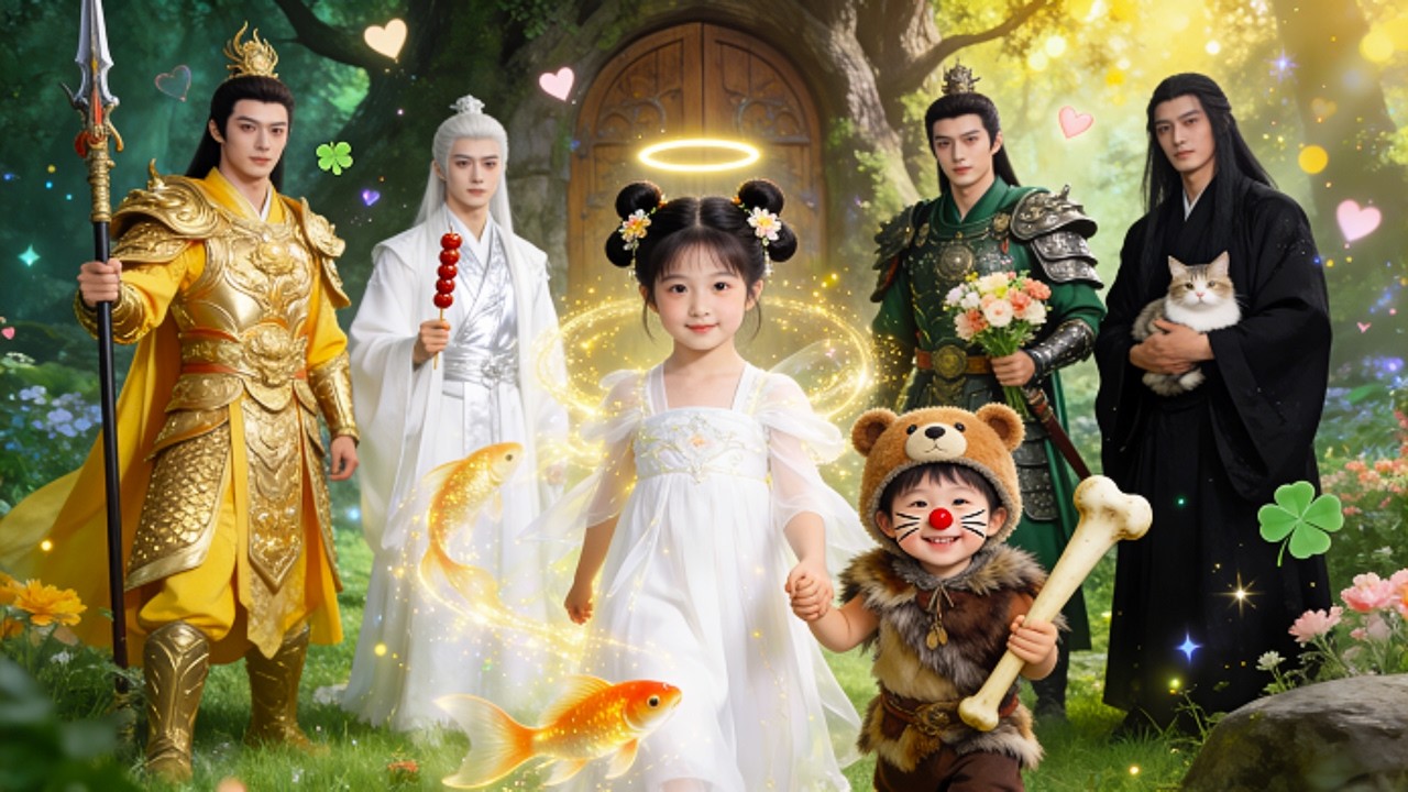 Fille pauvre renaît, adoptée par quatre princes et choyée comme une petite princesse !