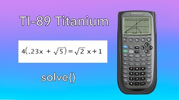 How To Solve Equations In The TI-89 Titanium Graphing Calculator