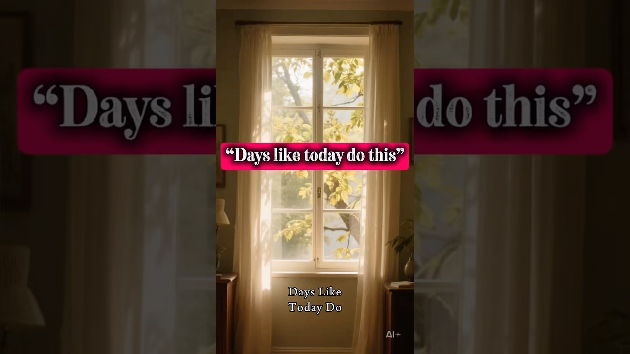 Why certain days bring everything back.        