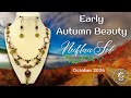 Double Strand Czech Glass LEAF Necklace Set - Using Bead Box Bargains Supplies