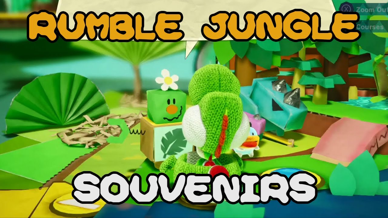 Yoshi's Crafted World: Rumble Jungle Souvenir Hunt - YouTube