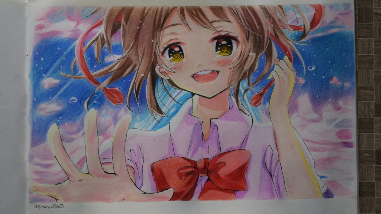 Drawing Your name - Mitsuha 