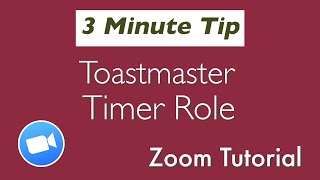 Toastmasters Zoom Tips: How to use virtual backgrounds as timing signals in Zoom