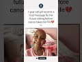 A 7-year-old girl records a final message for her future sibling before cancer takes herlife#shorts