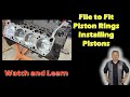 Engine Building Tips - File to Fit Rings - Installing Pistons 440 MOPAR 512 Stroker