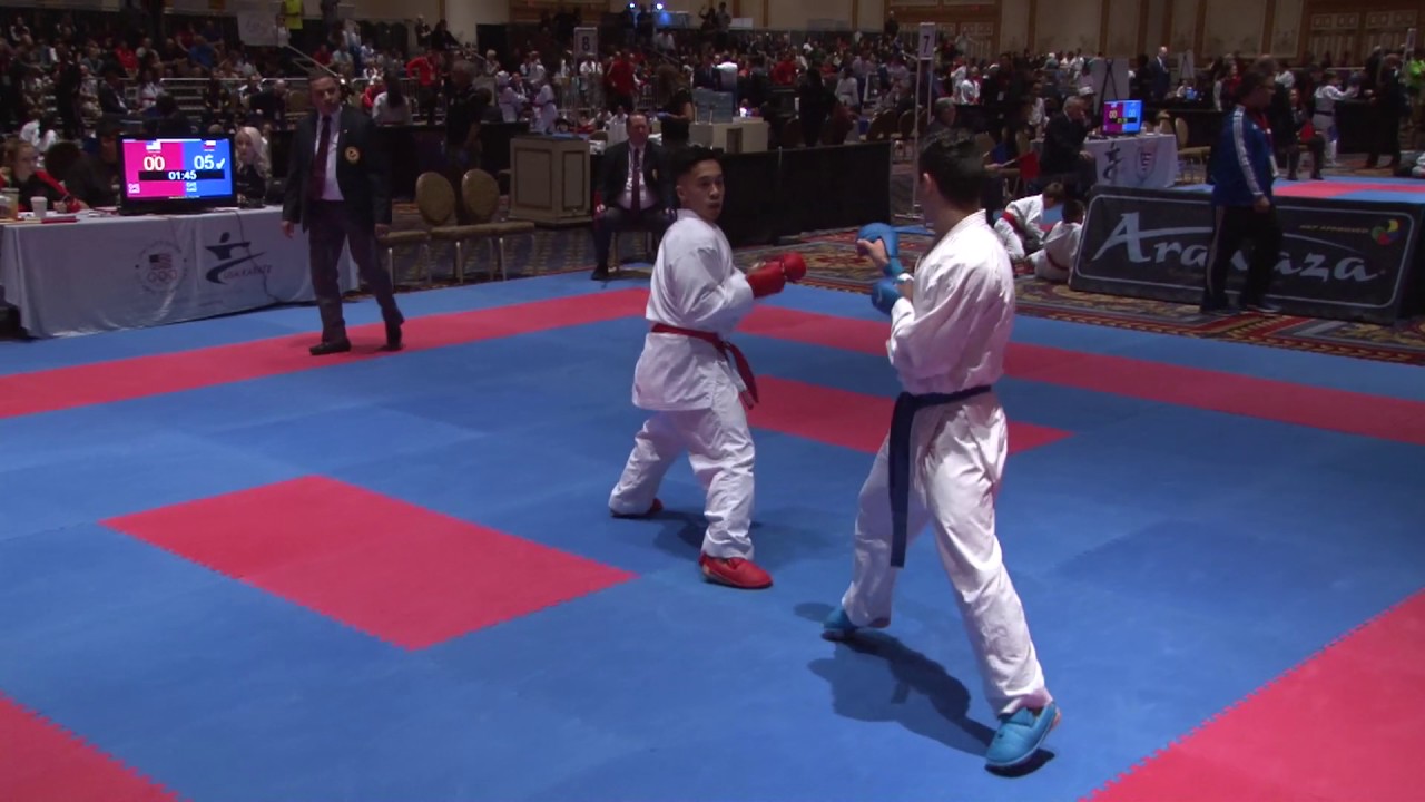 2017 US Open Elite Male Kumite -60 Kg Joseph Tolentino USA vs Miguel Soffia CHL