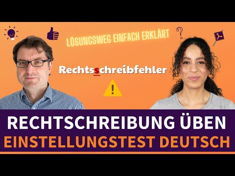 Rechtschreibung üben | Sprachverständnis & Einstellungstest Deutsch trainieren (2022)