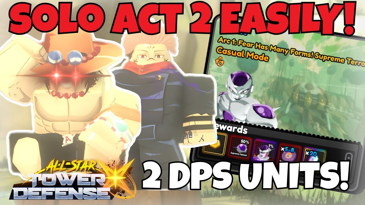 2 DPS UNITS! How To Solo Act 2 Of Trial 3 Easily In All Star Tower Defense X Update 3 [FULL GUIDE]