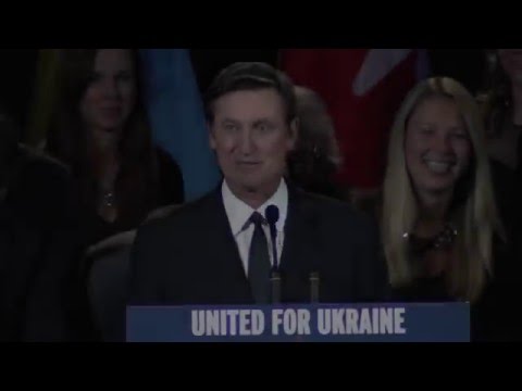 Wayne Gretzky at #UnitedforUkraine