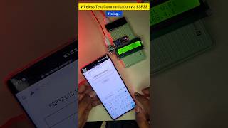 Wireless text communication via ESP32 🔥 #circuitstories #arduino #esp32 #diyprojects