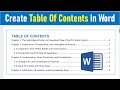 How to Create a Table of Contents in Word (Step-by-Step Tutorial)