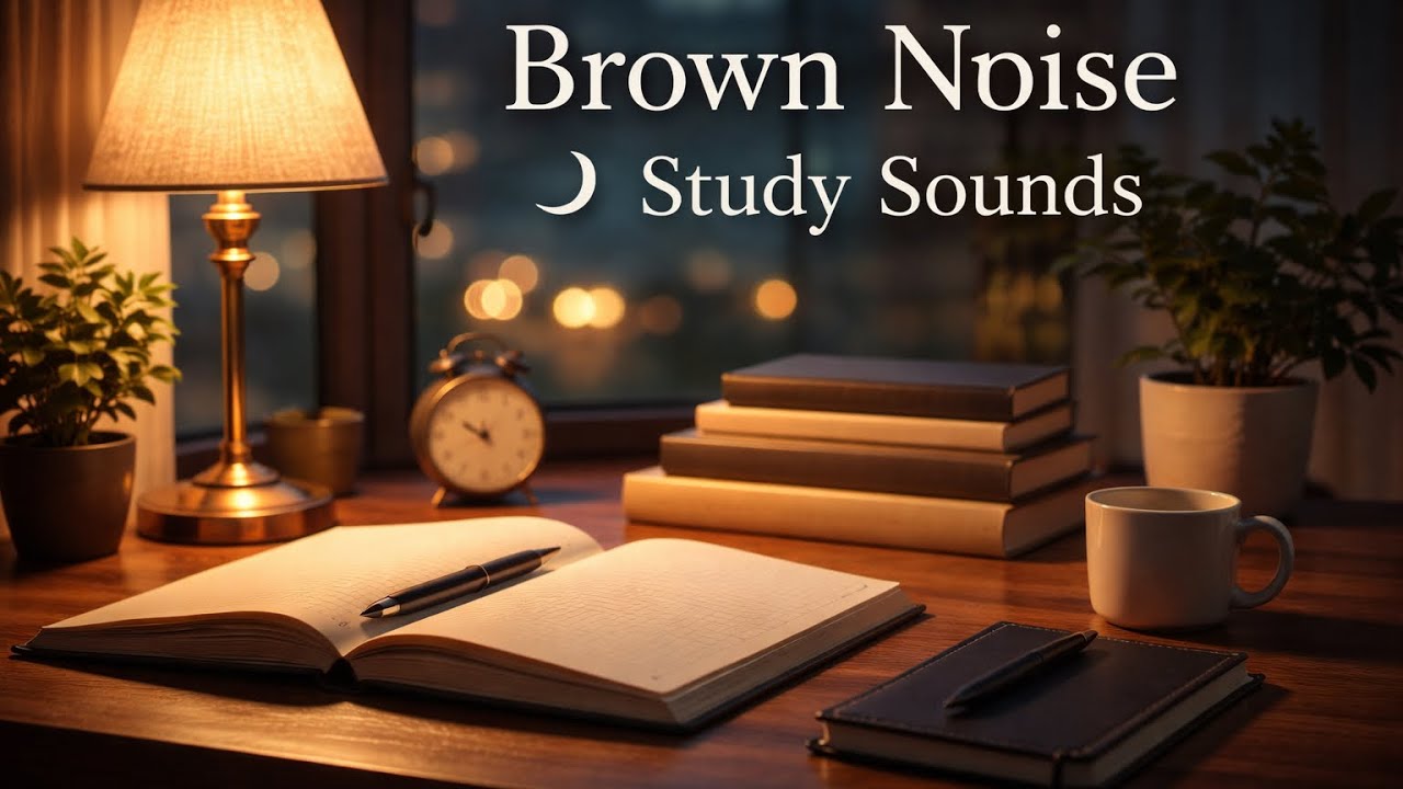 Brown Noise for Studying 📚 3 Hours Deep Focus Sound