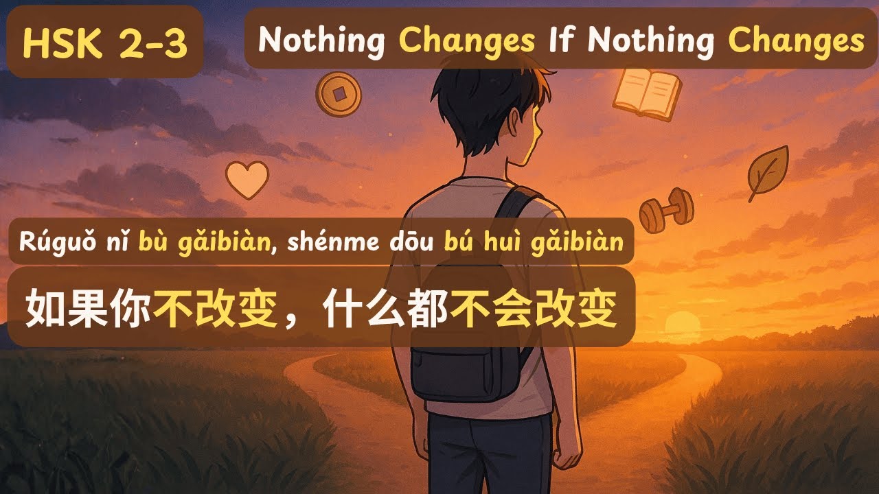 Nothing Changes If Nothing Changes | 如果你不改变，什么都不会改变 - Rúguǒ nǐ bù gǎibiàn, shénme dōu bú huì gǎibiàn
