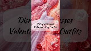 Disney Princesses Valentine's Day Outfits #valentinesoutfit #disneyoutfit #disneyprincess #aiart
