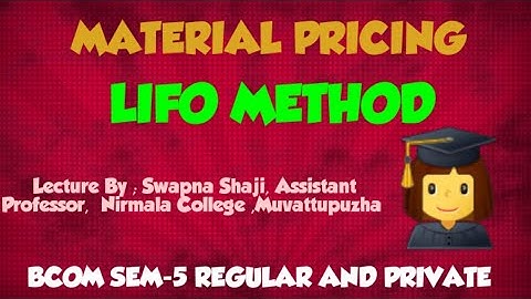 Material Pricing (Bcom Sem 5 Regular and Private)