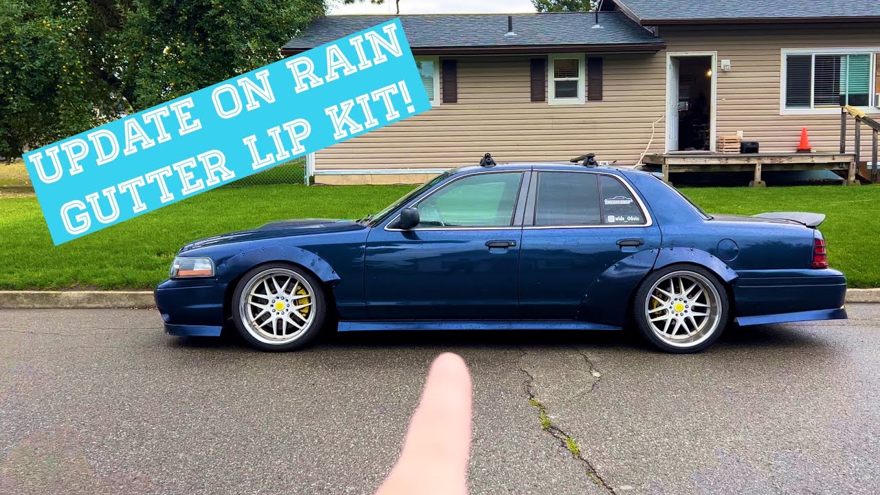 Completed rain gutter lip kit! YouTube