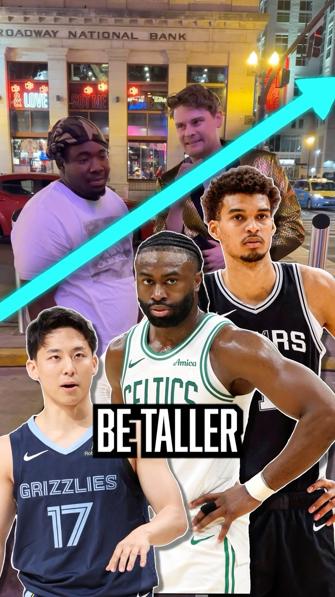Naming NBA players by one being taller than the last is tough ?