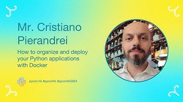 [PyCon HK 2024] How to organize & deploy your Python applications with Docker - Cristiano Pierandrei