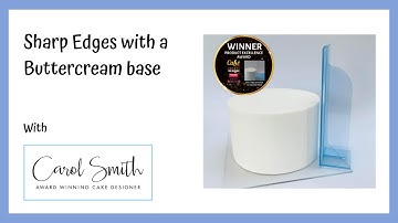How to Get Sharp Edges on Your Cakes in Minutes with a Buttercream Base