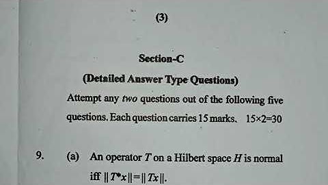 M.Sc 4th Sem Mathematics External Examination 2021 CCSU, Meerut