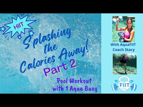 Pool Exercises to Loose Weight PART 2 – Cardio & Tone 1 Aqua Buoy Workout – AquaFIIT Coach Stacy