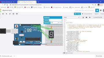 DISPLAY DE 7 SEGMENTOS DE CÁTODO COMÚN, CONEXIÓN Y EJEMPLO DE CÓDIGO