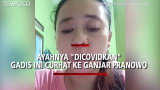 Video Viral, Wanita Ini Curhat ke Ganjar Pranowo terkait Ayahnya yang Diduga Dicovidkan