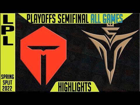 TES vs V5 Highlights ALL GAMES | Semi final LPL Playoffs Spring 2022 | TOP Esports vs Victory 5