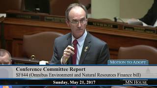Omnibus Environment and Natural Resources Finance bill debate 5/21/17