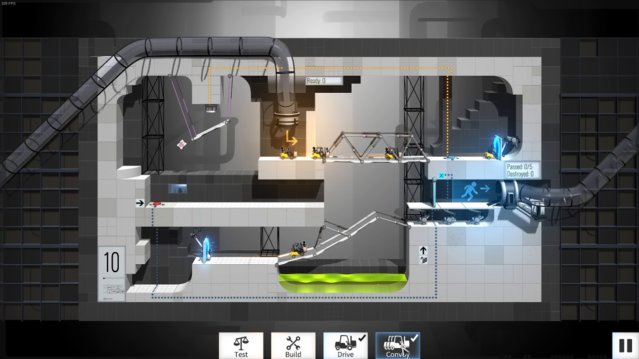 Bridge Constructor Portal Level 10 - YouTube