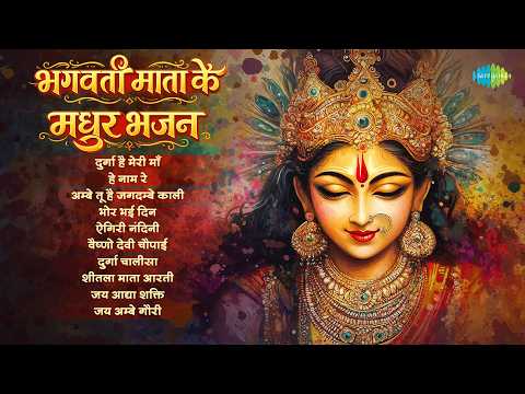भगवती माता के मधुर भजन | Durga Chalisa | Aigiri Nandini | Ambe Tu Hai Jagdambe Kali | Durga Bhajan