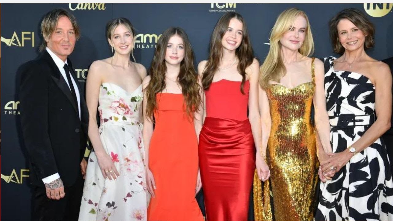 Nicole Kidman’s Daughters Sunday Rose and Faith Margaret Make Red
