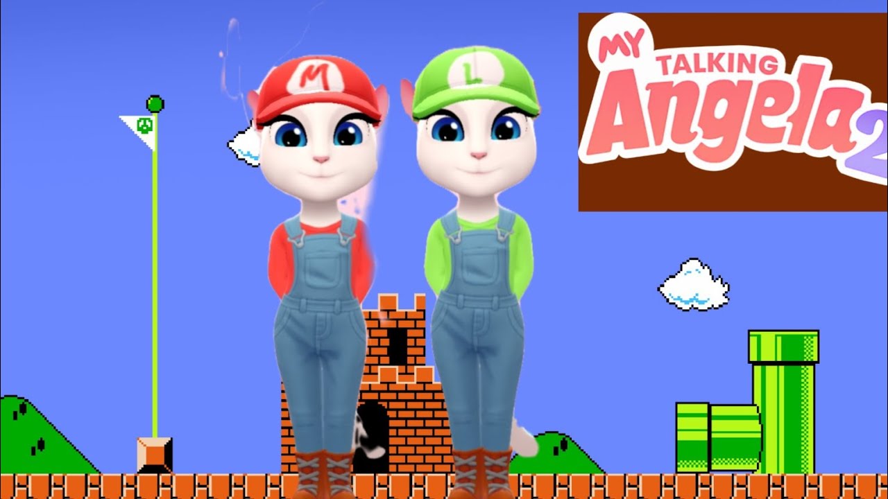Vestí a Talking Angela de super mario bros - YouTube