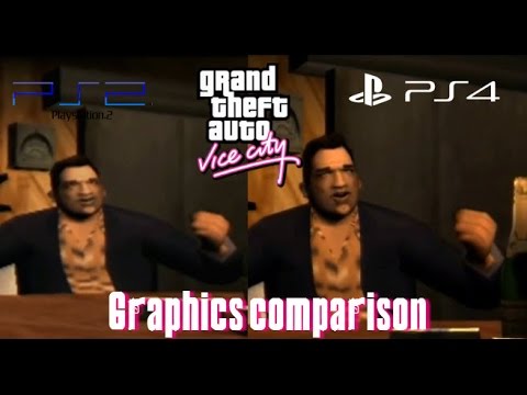 logo Udholdenhed Foranderlig GTA: Vice City PS2 vs PS4 Graphics comparison - YouTube