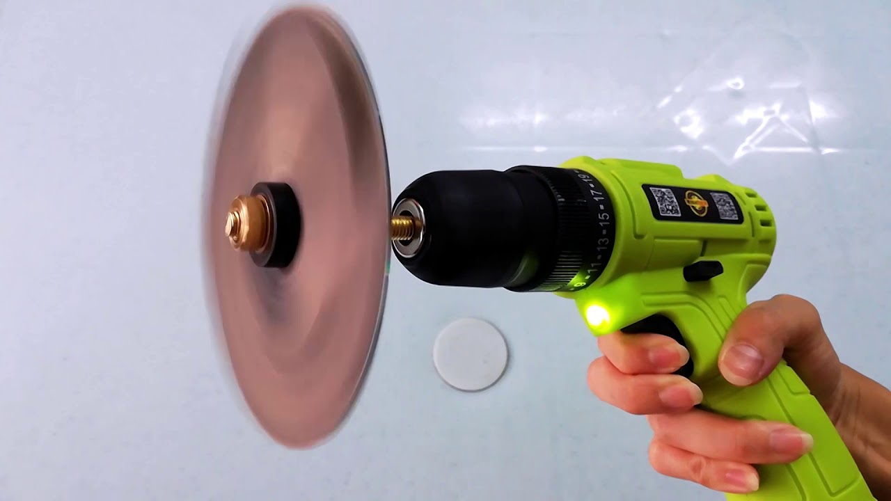 Simple DIY sand disc drill using cd and left over sand paper 钻头器变成摩砂器