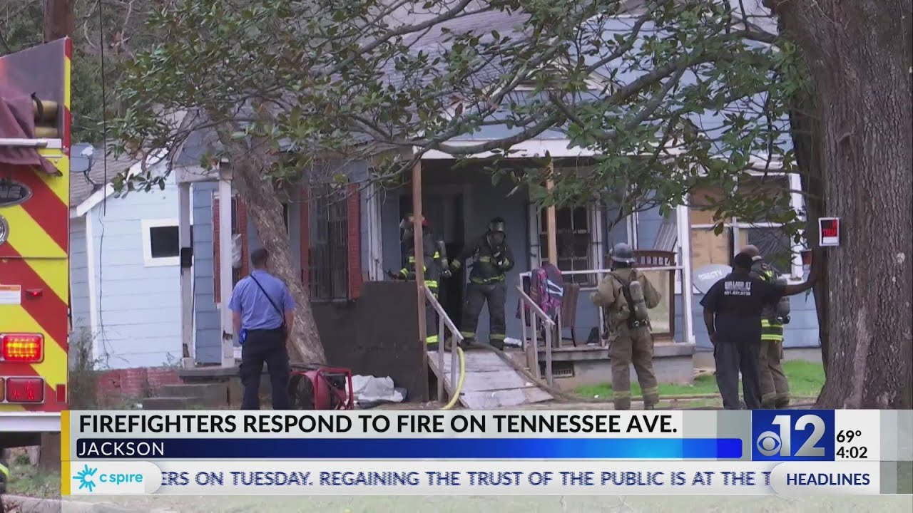 Crews respond to house fire on Tennessee Ave. in Jackson - YouTube