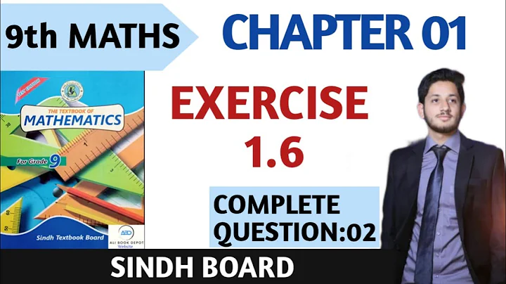 Exercise 1.6 Q2 Class 9 Sindh Board | New Mathematics | Class IX