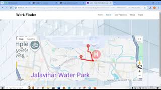 Online Worker Finder with Google Maps Location Using Java