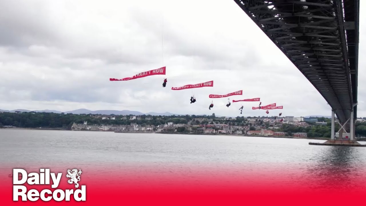 Ten Greenpeace activists arrested after staging demo on Forth Road Bridge