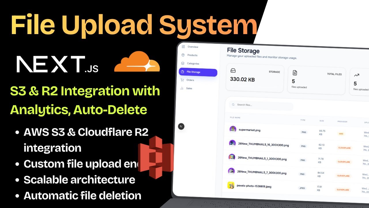 Build a Scalable File Upload System in Next.js: S3/R2 with Storage Analytics & Auto-Cleanup